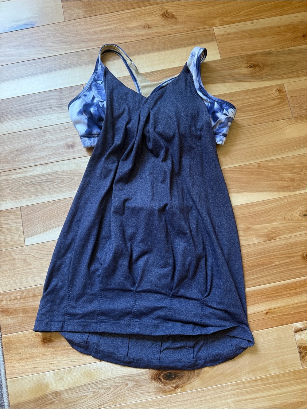 Athletic Tank with Tie-Dye Built-In Bra